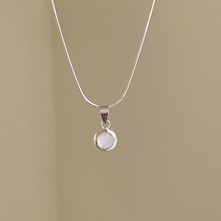 Your wishlist / Abalone 8mm necklace / สร้อยคอเงินแท้จี้เปลือกหอยทรงกลม 8mm
