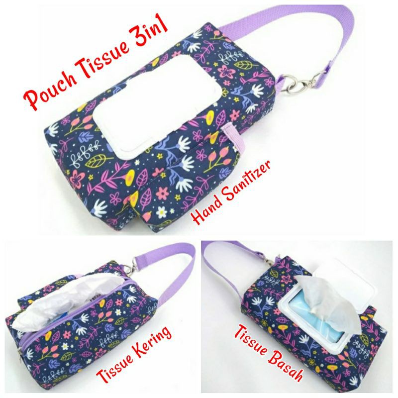 3-in-1 TISSUE POUCH กระเป๋าสตางค์ TISSUE แบบเปียกและแห้ง CUSTOM TISSUE COVER