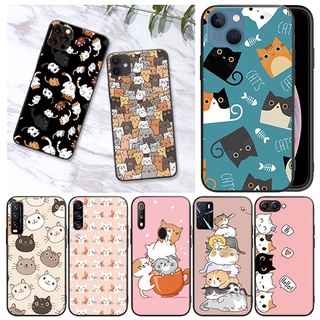 เคสโทรศัพท์มือถือแบบนิ่ม ลายการ์ตูนแมว สีดํา สําหรับ Samsung S7 S7 Edge J2 J5 J7 Prime J7 J7Core