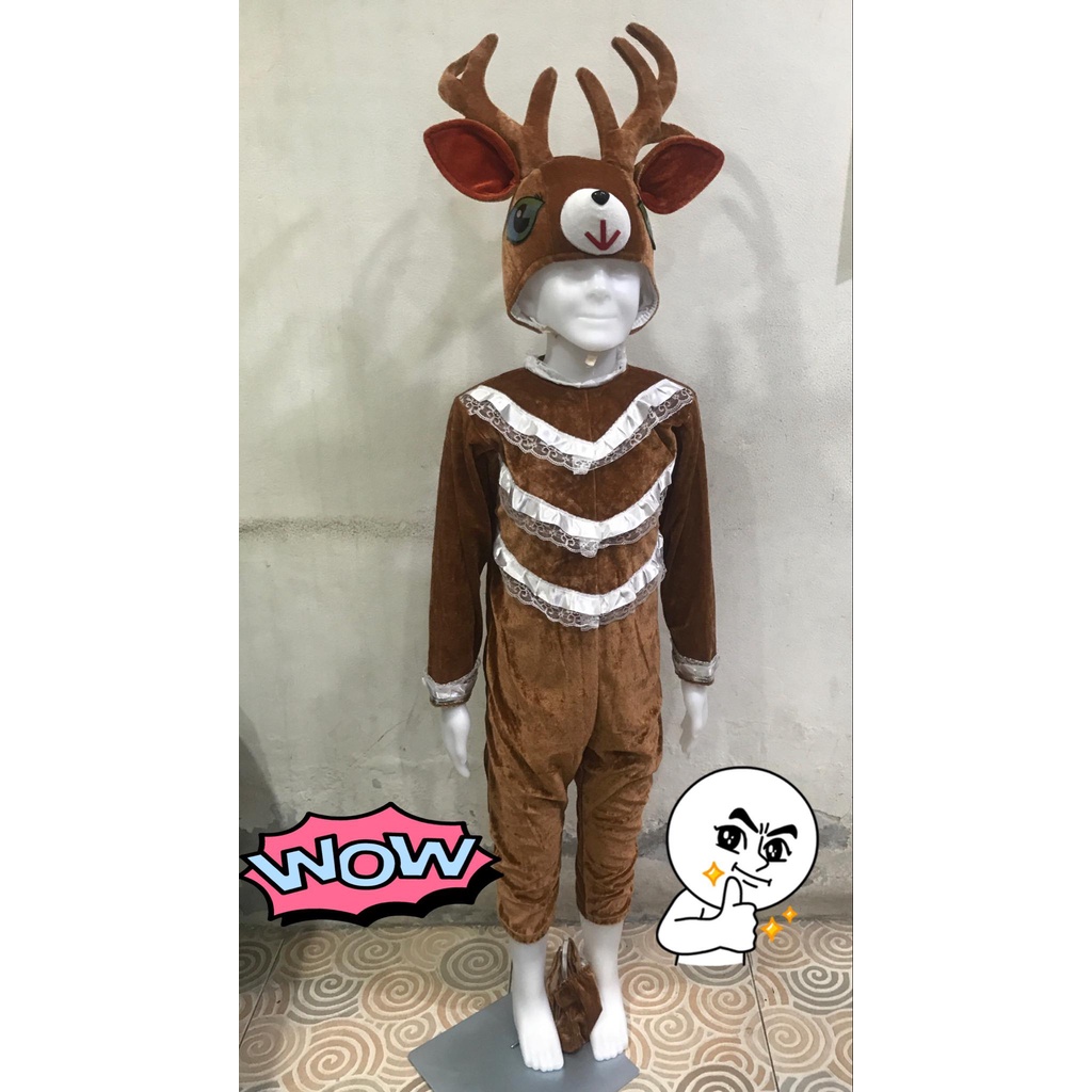พร้อมส่ง ชุดมาสคอต ชุดแฟนซีรูปสัตว์ ชุดกวางเรนเดียร์ ชุดแฟนซี ชุดคอสตูม ชุดซานตาครอส มีไซส์เด็กและผู้ใหญ่