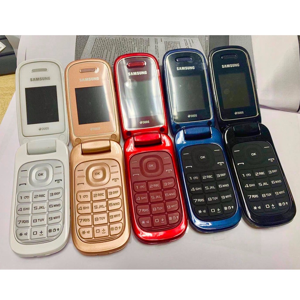 โทรศัพท์มือถือซัมซุง  SAMSUNG GT-E1272 ใหม่ (สีขาว) มือถือฝาพับ ใช้ได้ 2 ซิม ทุกเครื่อข่าย AIS TRUE DTAC MY 3G/4G ปุ่มกด