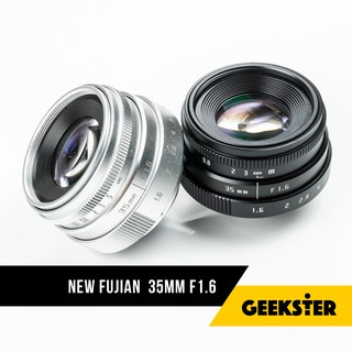 เช็ครีวิวสินค้า•NEW• Fujian 35 mm f1.6 เลนส์หน้าชัดหลังเบลอ ( 35mm 1.6 lens ) เลนส์ละลาย