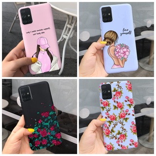 เคสโทรศัพท์ กันกระแทก ลายดอกไม้ เด็กผู้หญิง หรูหรา สําหรับ Samsung Galaxy A51 A71 A31 A11 SM-A115F A315F A515F A715F A 51