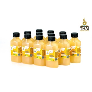 (12ขวด300บาท) น้ำกระชายน้ำผึ้งมะนาว 200ml Finger Root with honey and lime ตราTHAI GREENLICIOUS น้ำดื่มสมุนไพรไทย โควิด