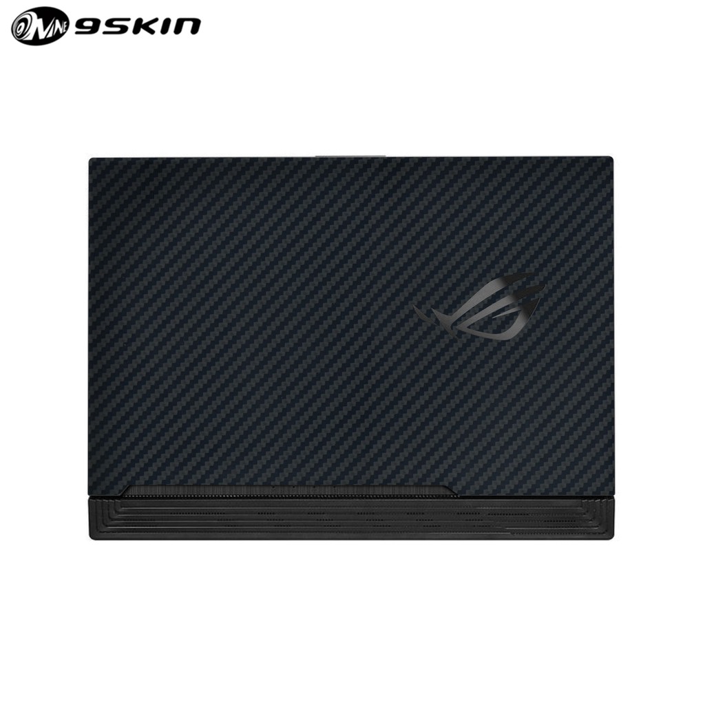 9Skin - ตัวป้องกันหน้าจอระดับพรีเมียมสําหรับ ROG Strix G15 G512 - 3M Black Carbon (FRONT)