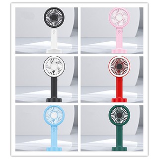 พัดลมพกพา😊🌈มีไฟ.LED สีสไตล์มินิน่ารักเปโดยอัตโนมัติ(9C) (ความเร็วลม 3 ระดับ) แบบพกพาขนาดเล็ก: ส่งเบาะต่ำสายชาร์จ