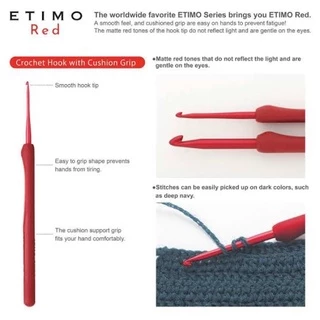 เข็มโครเชต์ทิวลิป Tulip etimo red เข็มโครเชต์ด้ามแดง Made in JAPAN 🇯🇵