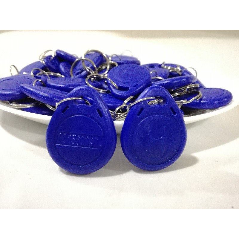 คีย์การ์ดแบบเหรียญ กลม สีนำ้เงิน ID Card 125 k จำนวน 50 ขิ้น