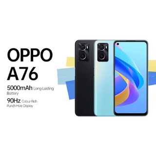 Oppo A76 แรม6รอม128 สแนปดราก้อน680เครื่องใหม่ มือ1 เครื่องศูนย์ไทยแท้ ประกันศูนย์oppoทั่วประเทศผ่อนSplayleter/ผ่อนบัตรCr