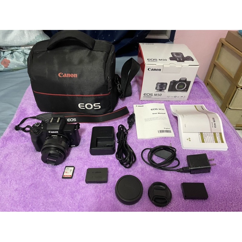 กล้อง Canon EOS M50 Black+เลนส์ Kit 15-45