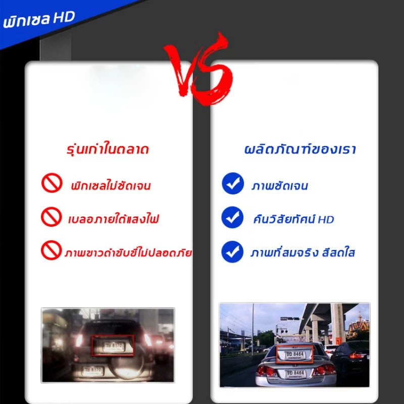 กล้องติดรถยนต์หน้าหลัง รุ่น A10 - Full HD 1080P ชัดทั้งกลางวันกลางคืน car camera thumbnail 4