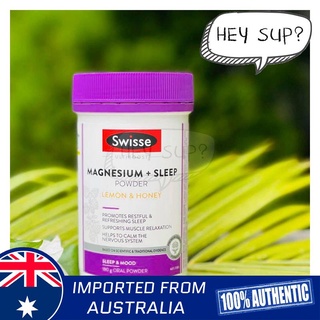 Swisse Ultiboost Magnesium + Sleep Powder - Lemon &amp; Honey Flavor 180g