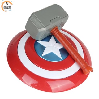 Island &lt;Available&gt; ฟิกเกอร์ Marvel Avengers Endgame Captain America Shield Thor Hammer ของเล่นคอสเพลย์ สําหรับเด็ก