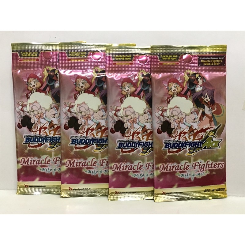 การ์ดอนาคตภาษาอังกฤษ Buddyfight S Ultimate Booster 2: Miracle Fighters ~ Miko & Mel ~ Booster Pack x