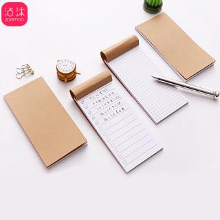 กระเป๋ากระดาษคราฟท์ Memo Pad Notepad เครื่องเขียน Scrapbooking Memo Notes To Do List Tear Checklist Note Pad