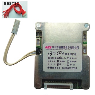 Best3c 13S 48V 50A 18650 Li-ion แบตเตอรี่ลิเธียมแพ็ค BMS ป้องกัน PCB บอร์ดอีควอไลเซอร์