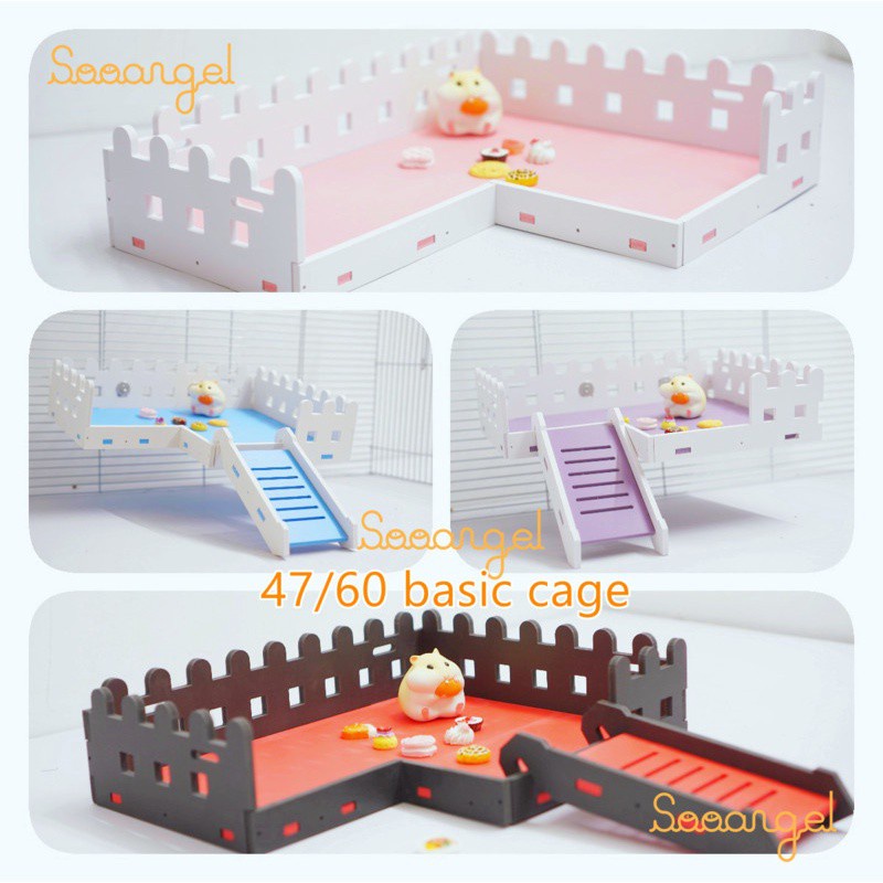 [sooangel]แท่นวางสำหรับแฮมสเตอร์ แท่นวางรั้วพื้นฐานสำหรับกรงแฮมสเตอร์ ของเล่นและอุปกรณ์เสริมสำหรับกรงแฮมสเตอร์