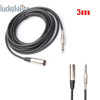 Cod - Xlr 3 - Pin Male To 1 / 4 In Mono ปลั๊กเสียบไมโครโฟนสายเคเบิ้ล