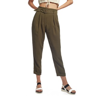 OVS Carrot-Fit Trousers With Belt And Buckle