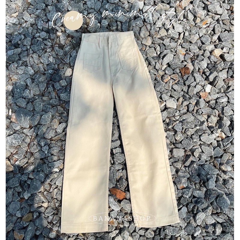 กางเกง Creamy minimal style 🧸 จากร้าน bananashop 250฿ ส่งฟรี