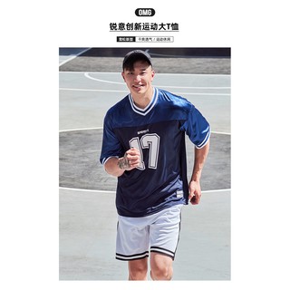 OMG Sportwear summer casual mesh printed short sleeved sports T-shirt