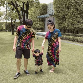 *พร้อมส่ง*ชุดมัดย้อมครอบครัว/คู่รัก/แม่ลูก - Happy Family Set
