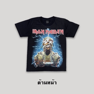 เสื้อยืดเเขนสั้นวงร็อค (Iron Maiden)