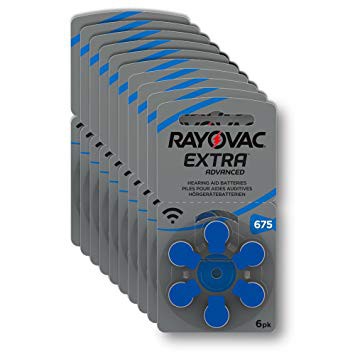 ถ่านเครื่องช่วยฟัง RAYOVAC EXTRA Advance A675 กล่องละ 10 รูปที่ 7