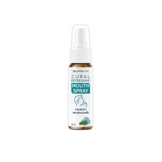 Clover Hebs Cural Refreshing Mouth Spray 25 ml. สเปรย์ระงับกลิ่นปาก ลมหายใจหอมสดชื่น ยับยั้งเชื้อ