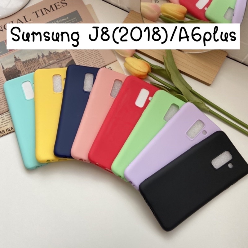 เคสSamsungA02 A02s A6+ J8(2018) A11 A12 A51 A71 A21s เคสสีพื้นสีพาสเทล เคสซิลิโคนนิ่ม มีเก็บปลายทาง ส่งไวจากไทย