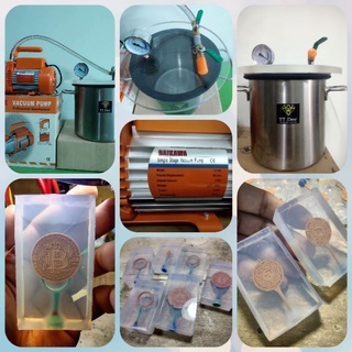 Vacuum chamber เซตหม้อสูญญากาศสำหรับดูดอากาศไส้กรองอากาศงานเทซิลิโคนเรซิ่นอีพ็อกซี่และอื่นๆ