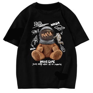 Gildan เสื้อยืดผ้าฝ้าย 100% พิมพ์ลาย Nasa สไตล์ฮิปฮอป สําหรับผู้ชายS-5XL