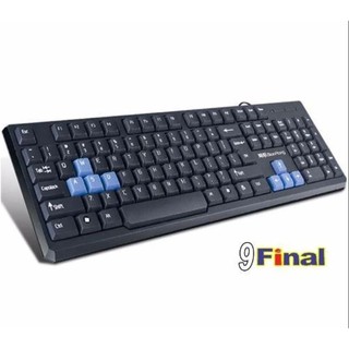 9FINAL Water Proof USB Gaming Keyboard รุ่น KBH100-คีย์บอร์ดแบบมีสาย กันน้ำ USB