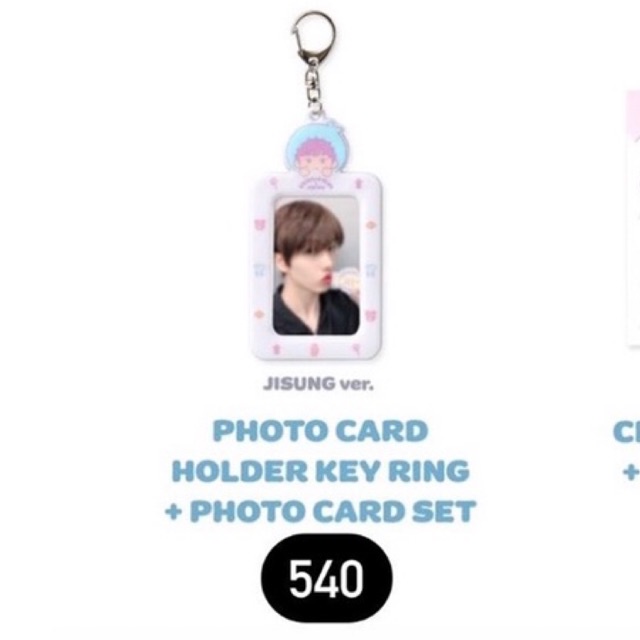 [ พร้อมส่ง ]🙌🏻 2nd NCT x SANRIO รอบพรีเว็บ photo card holder key ring + photo card set♡