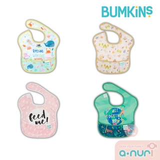 Bumkins ผ้ากันเปื้อนเด็ก รุ่น Super Bib สำหรับน้องวัย 6 เดือน ถึง 2 ขวบ ผ้ากันเปื้อนชนิดกันน้ำ ผ้ากันน้ำลาย