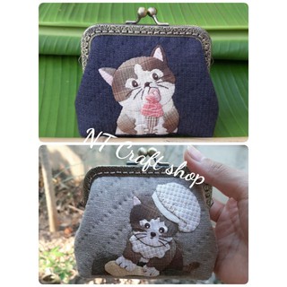 กระเป๋าปิ๊กแป๊กลายน้องแมว กระเป๋าHandmade กระเป๋าPre-order