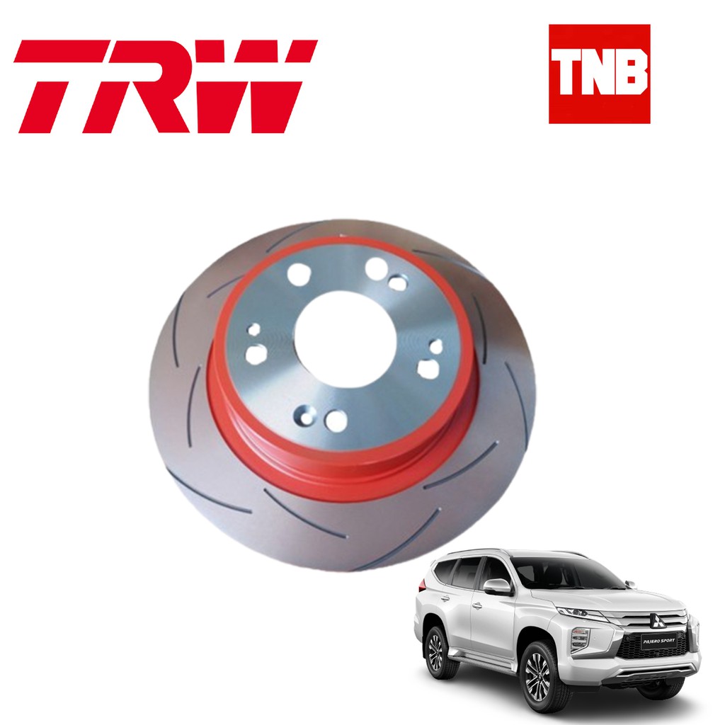 TRW XPS จานเบรคแต่ง MITSUBISHI PAJERO SPORT ปี 2016-2022 (ราคาต่อ 1 คู่) / จานเบรก จานเซาะร่อง มิตซู