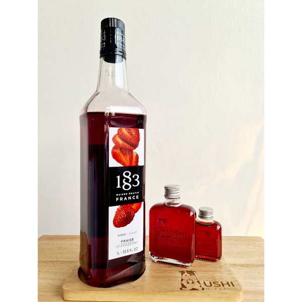 ไซรัปกลิ่นสตรอว์เบอรี่ Strawberry [> แบ่งขาย <] แบรนด์ 1883 Syrups made in France 🇨🇵