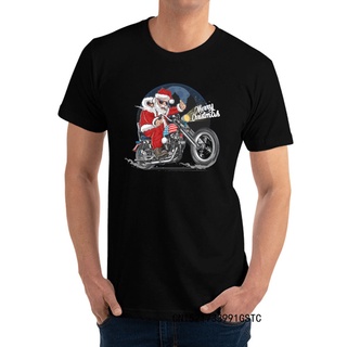 Men t shirt  Premium Man Top s Santa Claus Biker US Flag Motorcycle Christmas Slim Fit Top s Hot Sale Clothingcott 471