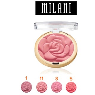 แท้!! Milani ROSE POWDER BLUSH มิลานี่ บลัชออน ลายกุหลาบ ตลับกลม 17 g