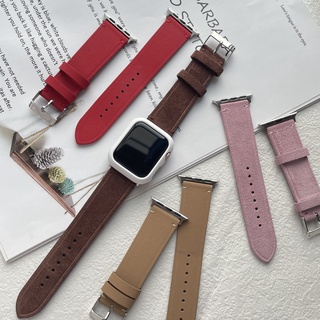 ใหม่ สาย iWatch สาย แบบ สายหนังกลับ  ใช้สำหรับ ขนาด 38/40/41mm 42/44/45mm สาย Series 7/6/5/4/3/2/1/se