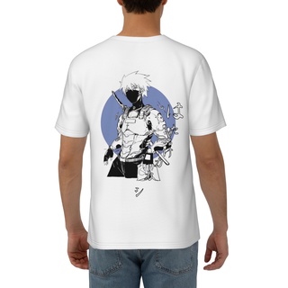 Naruto Anime Design Cotton T-Shirt for Men Oversized Printed Tee Shirts Hatake Kakashi (Unisex)เสื้อยืด