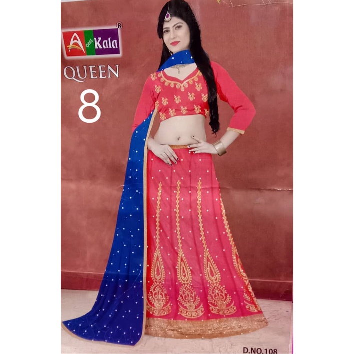 Lehengga / Semi Stitching / คอลเลกชัน Bollywood / เย็บครึ่ง / indian lehengga / kajol lehengga / ตาข