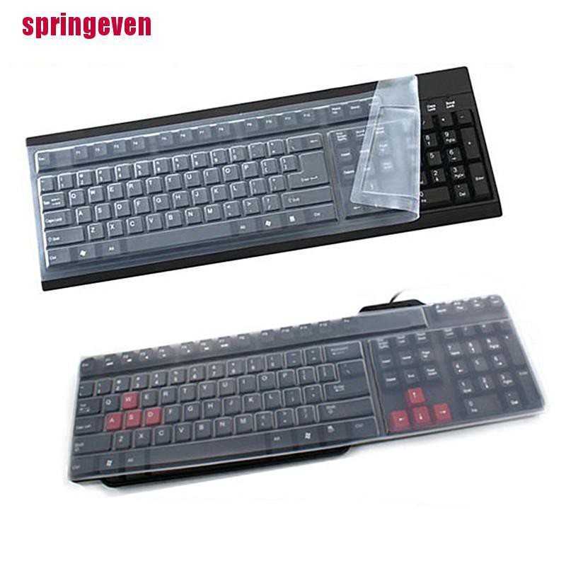 [springeven] แผ่นซิลิโคน 1 ชิ้นสําหรับฝาครอบแป้นพิมพ์คอมพิวเตอร์เดสก์ท็อป