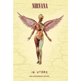 โปสเตอร์วงดนตรี วินเทจ Nirvana