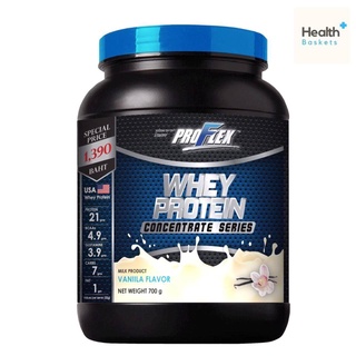 Proflex Whey Protein Concentrate VANILLA 1 กระป๋อง โปรเฟล็กซ์ เวย์โปรตีน รสวานิลลา สูตรคอนเซนเทรต 700 g