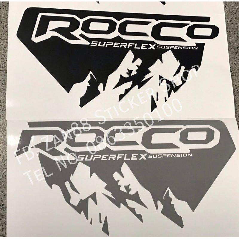 Sticker สติ๊กเกอร์ Rocco superflex สำหรับรถ Toyota Revo ปี 2021 (โตโยต้า)