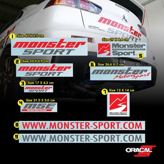 สติ๊กเกอร์ แต่งรถ MONSTER SPORT