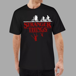 คอตต้อนคอกลมColorcoral เสื้อยืดลําลอง แขนสั้น พิมพ์ลาย Stranger Things แฟชั่นสําหรับเด็กผู้ชาย ผู้หญิง