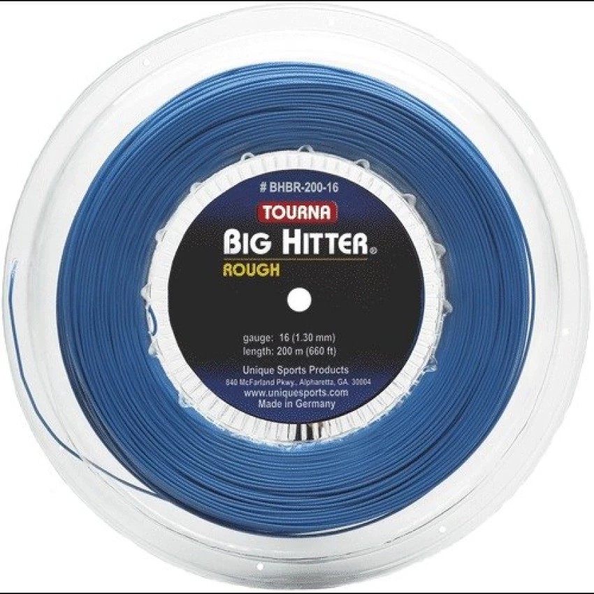 TOURNA BIG HITTER เอ็นไม้เทนนิส Blue-ROUGH REEL- (660ft/200 m) tennis string